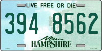 NH license plate 3948562