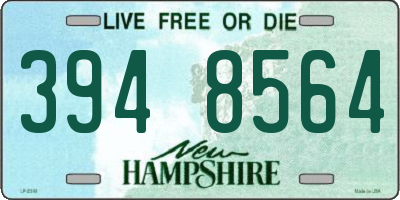 NH license plate 3948564