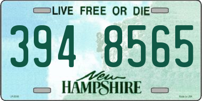 NH license plate 3948565