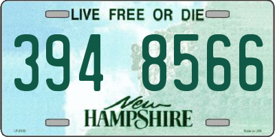 NH license plate 3948566