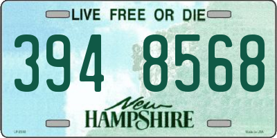 NH license plate 3948568