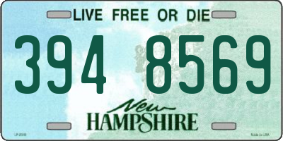 NH license plate 3948569