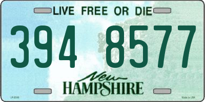 NH license plate 3948577