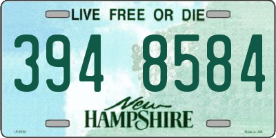 NH license plate 3948584
