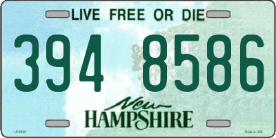 NH license plate 3948586