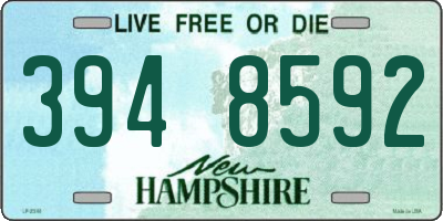 NH license plate 3948592