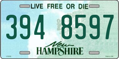 NH license plate 3948597