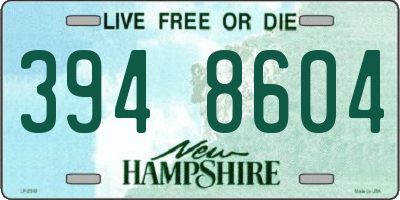NH license plate 3948604
