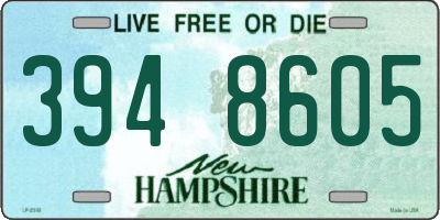 NH license plate 3948605