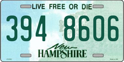 NH license plate 3948606