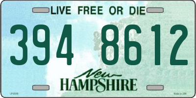 NH license plate 3948612
