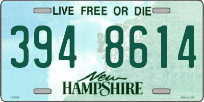 NH license plate 3948614