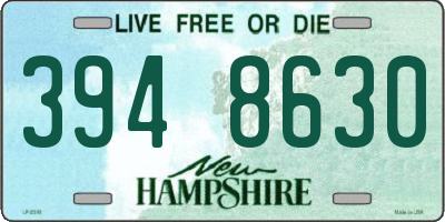NH license plate 3948630