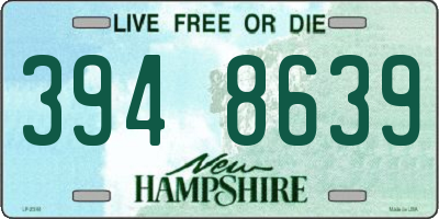 NH license plate 3948639