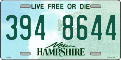 NH license plate 3948644