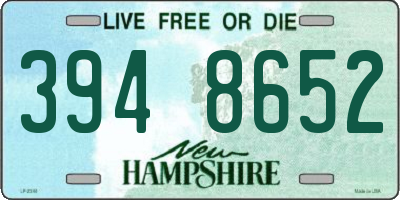 NH license plate 3948652