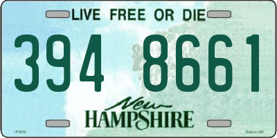 NH license plate 3948661