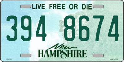 NH license plate 3948674