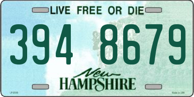 NH license plate 3948679