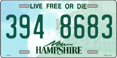 NH license plate 3948683