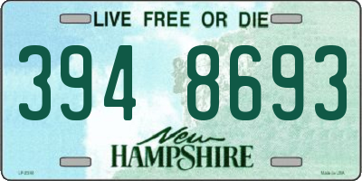 NH license plate 3948693