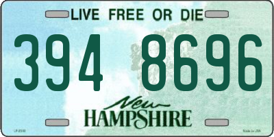 NH license plate 3948696