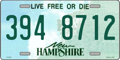 NH license plate 3948712
