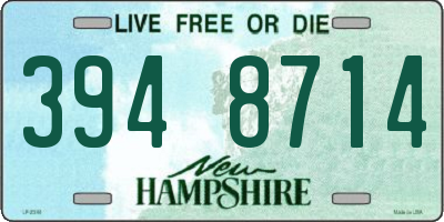 NH license plate 3948714