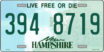 NH license plate 3948719