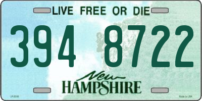NH license plate 3948722