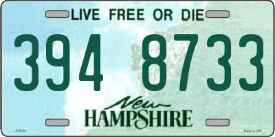 NH license plate 3948733