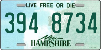 NH license plate 3948734
