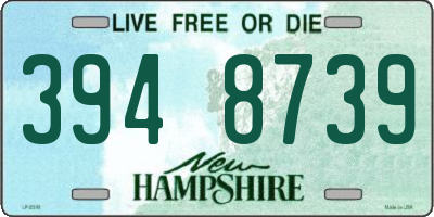 NH license plate 3948739