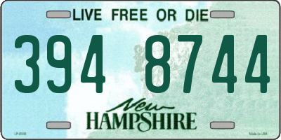 NH license plate 3948744