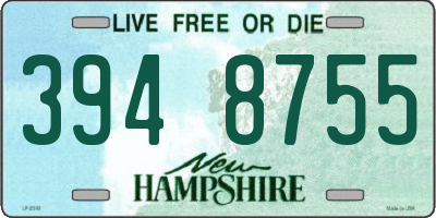 NH license plate 3948755