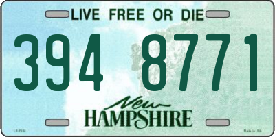NH license plate 3948771