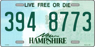 NH license plate 3948773