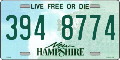 NH license plate 3948774