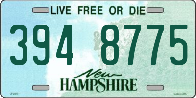 NH license plate 3948775