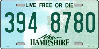 NH license plate 3948780