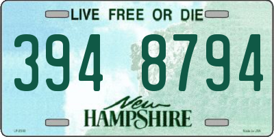 NH license plate 3948794