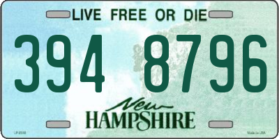 NH license plate 3948796