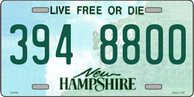 NH license plate 3948800
