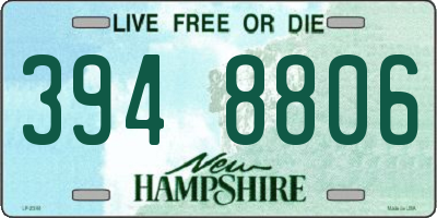 NH license plate 3948806