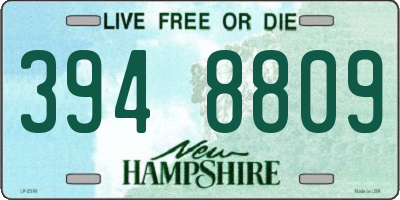 NH license plate 3948809