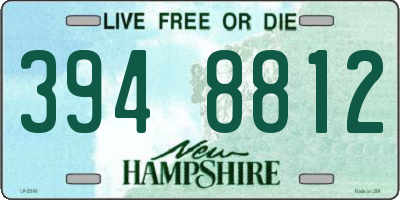 NH license plate 3948812
