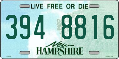 NH license plate 3948816