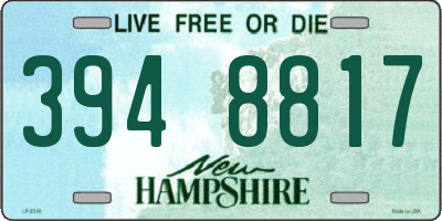 NH license plate 3948817