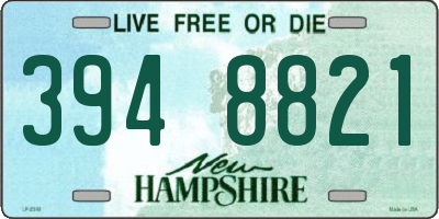 NH license plate 3948821