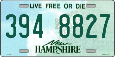 NH license plate 3948827